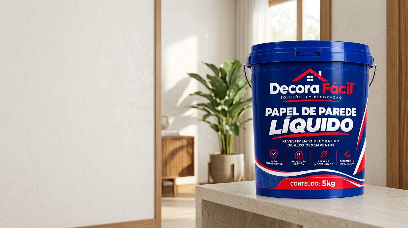 Papel de Parede Líquido Decora Fácil em ambiente renovado